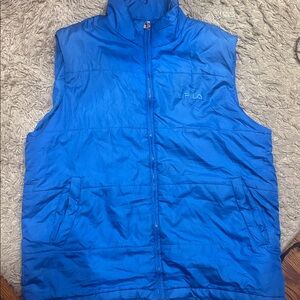 Vintage fila vest zip up
